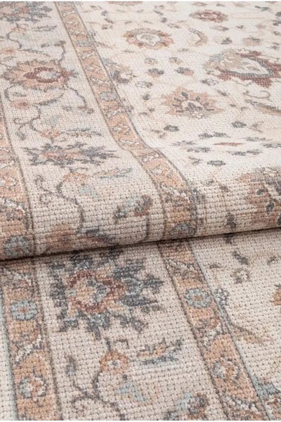 Eco Concept Antiquus Serisi Etnik Retro Desen Salon Halısı Kaymaz Taban Makine Halısı