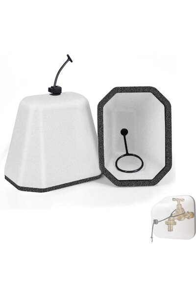 Morvena Picks Set de 2 huse de protecție din spumă pentru robinet exterior îm...