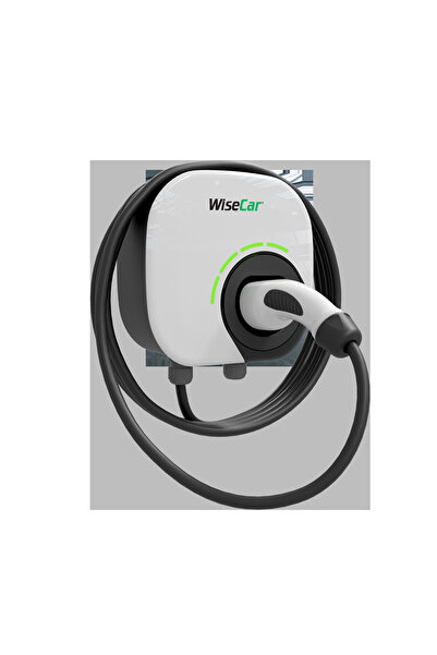 WiseCar WTL Yapay Zeka Destekli Akıllı Elektrikli Araç Şarj Cihazı 22 kW - Beyaz Kartsız