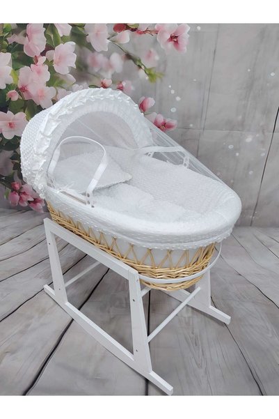 Trend Baby Kids سلة موسى للمواليد مع قاعدة هزازة