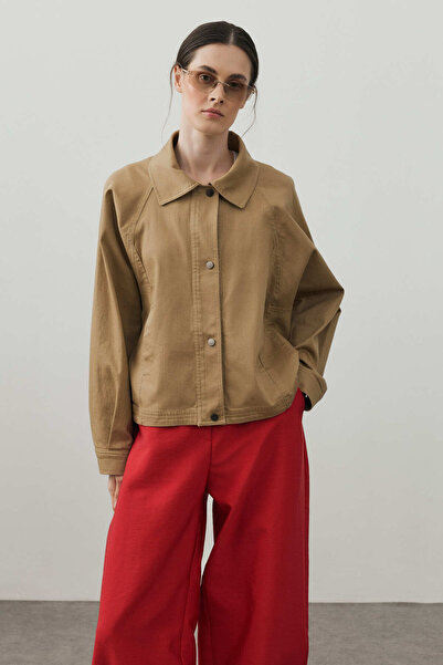 Fahhar Washable Bomber Jacket Beige