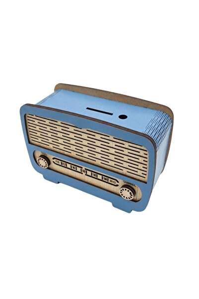 Dekoratif Ahşap Radyo Kumbara
