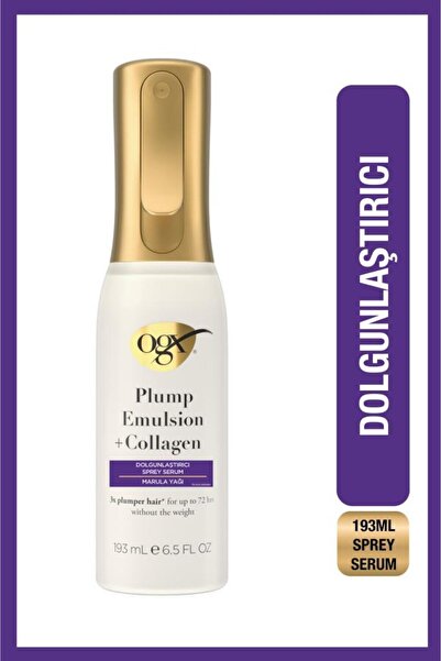 OGX Marula Yağı + Kolajen Dolgunlaştırıcı Sprey Serum 193 ml