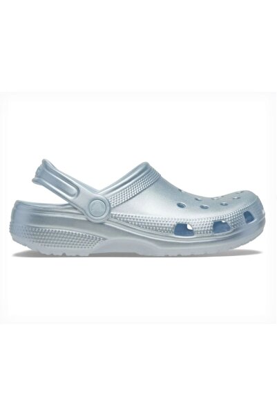 Crocs Classic Tinted Metallic Clog Off-White Unisex Slippers 214010_5Ew