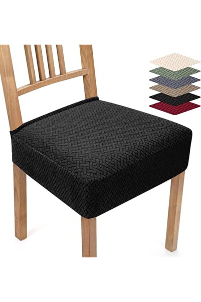 Morvena Picks Husă elastică pentru scaun, lavabilă, din jacard, set de 4 huse...