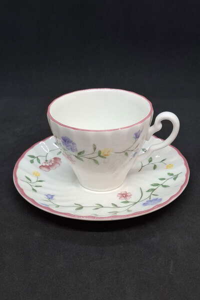 Johnson Bros Summer Chintz Vintage Porcelain Cup and Saucer 150 ml