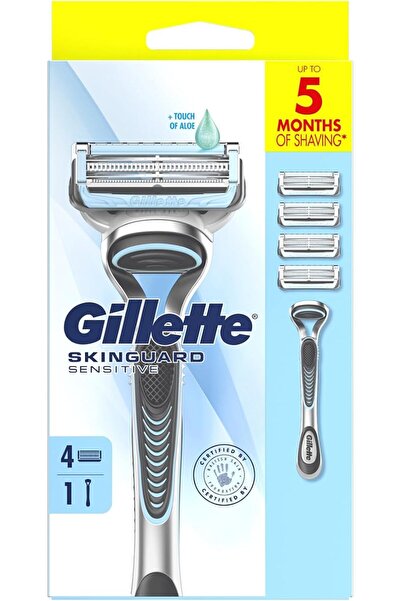 Gillette شفرات حلاقة سكين جارد مع 3 شفرات، عبوة من 4 قطع