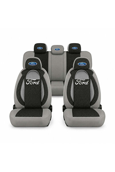 Autohelix MSA Set huse scaune sport universale, gri cu negru, personalizat cu...