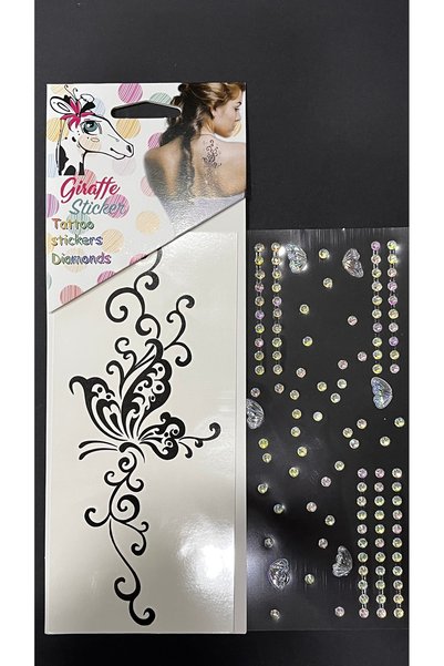Next Plus Kristal Hologramlı 3D Diamonds Stickers Tattoo Üç Boyutlu Kendinden Yapışkanlı Saç Makyaj Vücut Telefon Tablet Süsleme Çıkartma