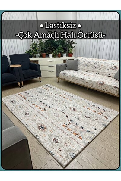 MODKLAS Lastiksiz Halı Örtüsü "Çok Amaçlı Kullanım" Mikro Polar Kumaş (Koltuk...