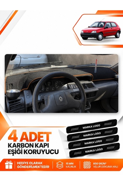 e-biz Renault Clio 1 (1990-1998) Compatible Front Torpedo Protection Cover Ca...