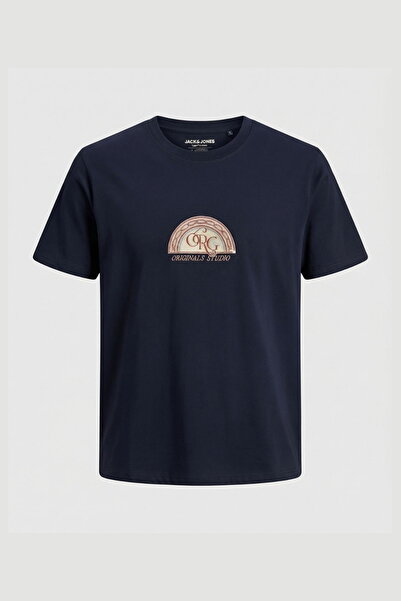 Jack & Jones Ανδρικό μπλουζάκι Nakis με λεπτομέρειες και άνετη εφαρμογή - Mosaic