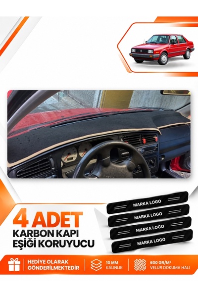 e-biz Volkswagen Jetta (1991-1997) Compatible Front Cover Dashboard Protectio...