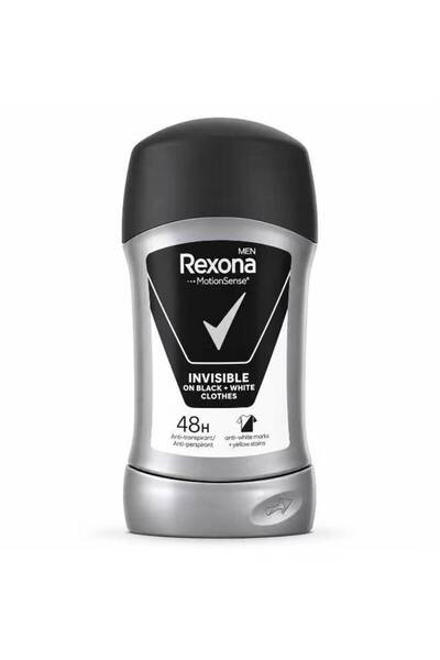 Rexona Men Invisible On Black+White Clothes Antiperspirant Stick 0% Alcohol 40g