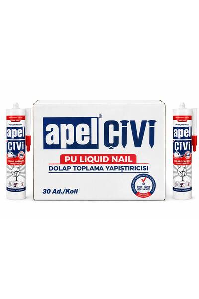 SANAL TOPTANCI Mk300 (1 KOLİ / 30 Adet) Poliüretan Sıvı Çivi Pu Montaj Yapıştırıcı 390 GR