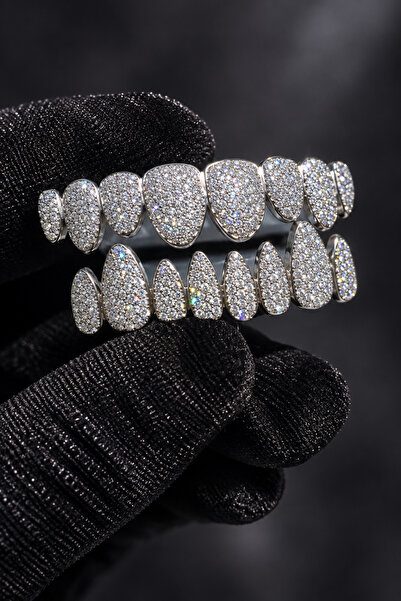 laria jewelry Hip Hop Iced Out Grillz Dişlik