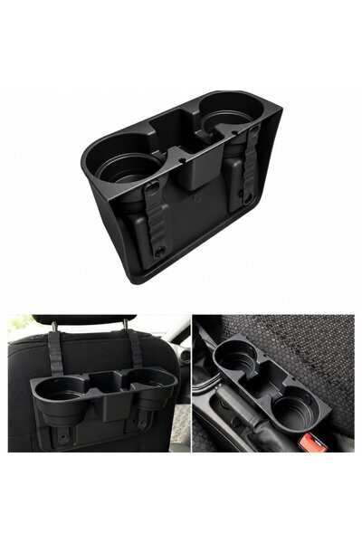 VİTEKSA Between the Seats and Behind the Seat Is a Cup Holder, Black.