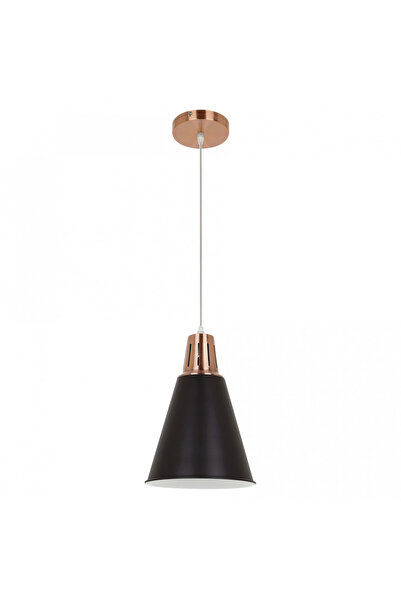 Klausen Pendul cu abajur KL6236, 1xE27, negru+cupru, IP20