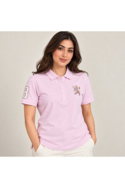 Giordano Women's Slim Fit Lion Polo