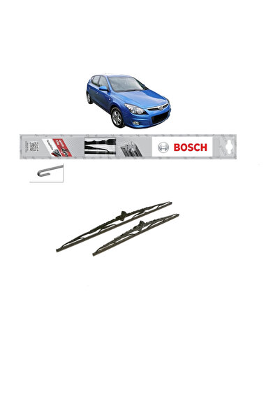 Bosch Σετ 2 υαλοκαθαριστήρων HYUNDAI i30 (FD) από το 2007-2011, Κλασικού Τυπι...