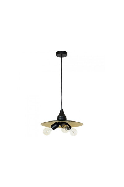 Klausen Candelabru Tripper KL6477, 3xE27, negru+auriu, IP20,