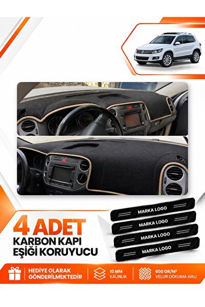 e-biz Volkswagen Tiguan (2007-2015) Compatible Front Cover Dashboard Protecti...