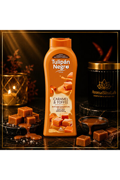 Tulipan Negro Καραμέλα & Τόφι Αφρόλουτρο και Σαφράνι Μπάνιου – Tulipán Negro