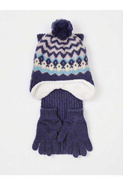 Fonem Fo 5205 Soli 3-Piece Scarf Beanie Glove Set