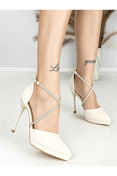 mei Drowrae beige stiletto shoes