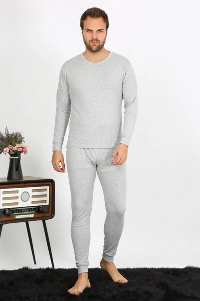 Mariposa Secret Men's Cotton Gray Underwear Set
