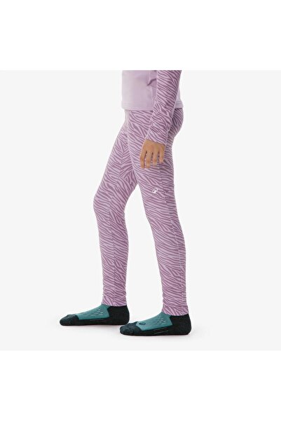 Decathlon Wedze Çocuk Termal Alt Kayak İçliği - 4/14 Yaş - Zebra Desenli/Mor ...