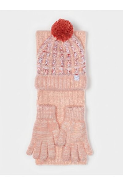 Fonem Fo 5212 Hiva 3-Piece Scarf Beanie Glove Set