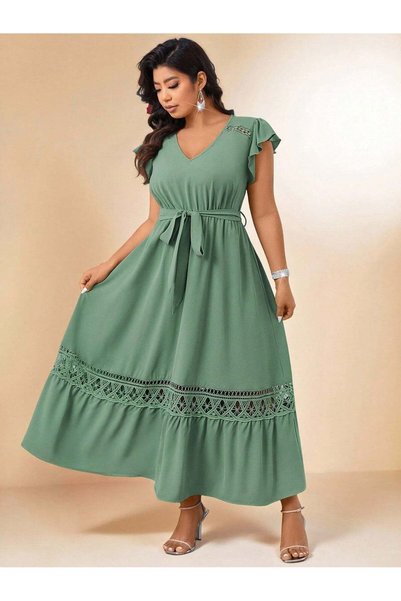 Sheya Rochie maxi, verde