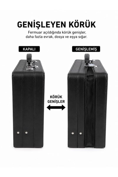 başkent çanta حقيبة جيمس بوند الجلدية ذات الجيوب المزدوجة 8683255014224