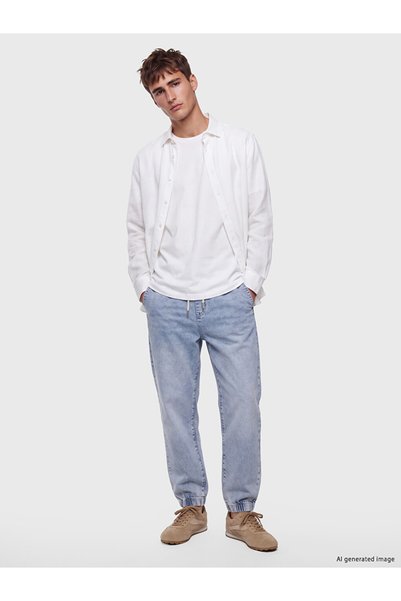 LC Waikiki بنطلون جينز LCW Jeans780 بقصة جوجر للرجال