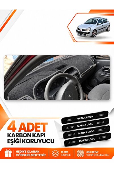 e-biz Renault Clio 2 Top Poketed (2003-2006) Compatible Front Torpedo Protect...