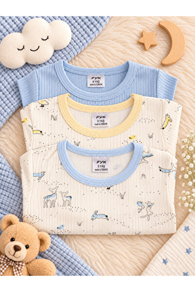 Bulut Anne ve Çocuk 3-Piece Long Sleeve Snap-On Bodysuit Advantageous Pack 3-...