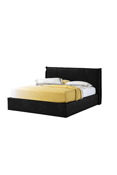 Timflex Pat Rabatabil cu Lada Depozitare Tango Promo 100x200 cm Catifea Negru