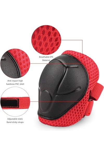 NO BRAND SET Echipament de protecție pentru skate, pentru copii, reglabil: pr...