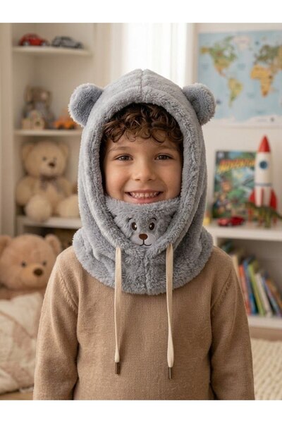 Nilbutik Teddy Bear Snow Mask Παιδική Μπαλακλάβα
