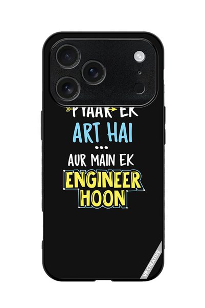 VR CREATIVE Protective Case Cover For Apple iPhone 18 Pro Max Pyaar Ek Art Ha...