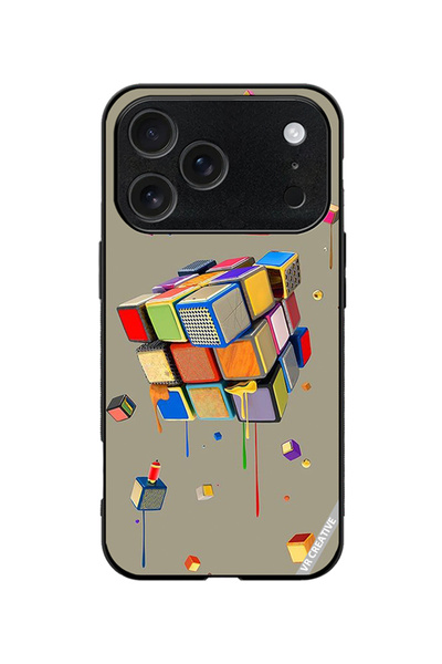 VR CREATIVE Protective Case Cover For Apple iPhone 18 Pro Dice Design Multico...