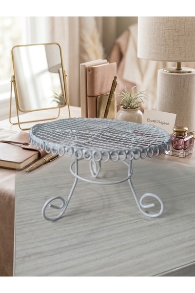 Hureggo vintage Dekoratif Mini Ferforje Tel Masa Obje - Saksı ve Teraryum Sta...