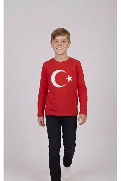 NACAR STORE Erkek Çocuk 23 Nisan - 29 Ekim Gösteri Kıyafeti Uzunkol Tişört ve...