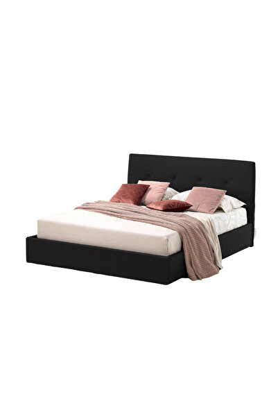 Timflex Pat cu Somiera Tiamo PAL 140x190 cm Textil Negru