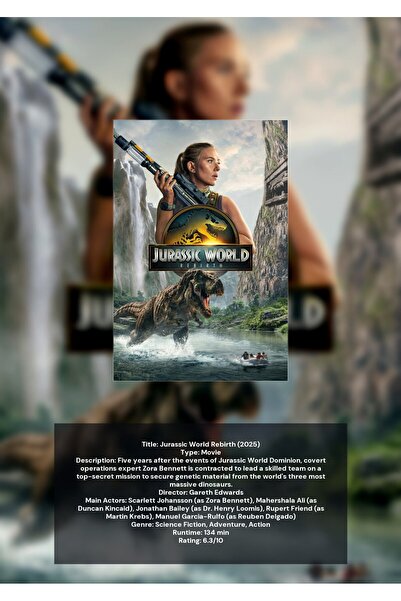 OEM Poster Infografic Re nasterea Lumii Jurasice, Dinozauri, Carton 250g, A4