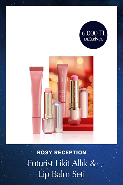 Estee Lauder Futurist Likit Allık & Lip Balm Seti - Stolen Glance & Petal Boost