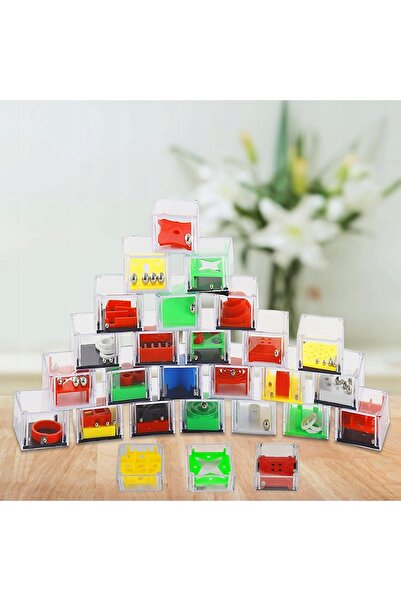 NO BRAND Joc logic Cuburi labirint 3D Joc puzzle de logică Coordonare mână-oc...