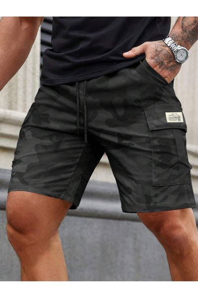 Sheya Pantaloni scurți, negru
