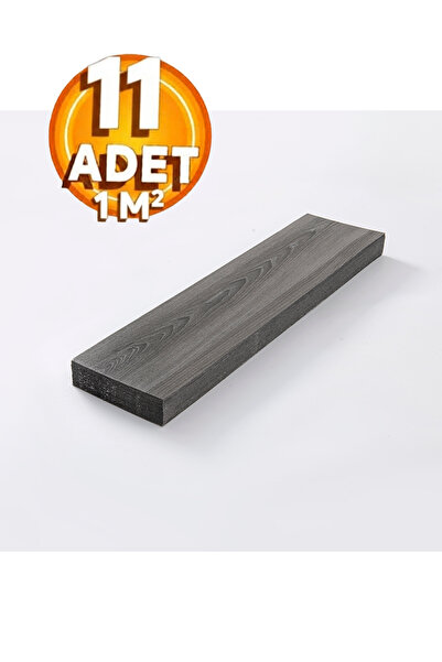 BienHome 11 Adet, 60x15 Cm 1 m² Koyu Gri Tonlarında Esnek Yıkanabilir Kesileb...